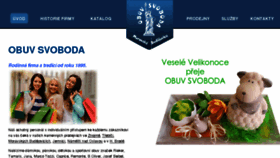 What Obuv-svoboda.cz website looked like in 2018 (6 years ago)