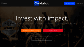 What Onmarket.com.au website looked like in 2018 (6 years ago)