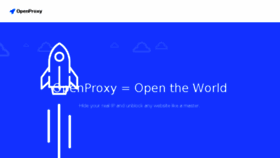 What Openproxy.co website looked like in 2018 (6 years ago)