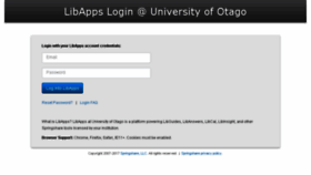 What Otago.libstaffer.com website looked like in 2018 (6 years ago)