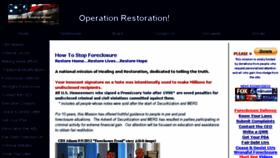 What Operationrest.org website looked like in 2018 (6 years ago)