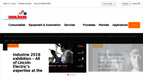 What Oerlikon-welding.com website looked like in 2018 (6 years ago)