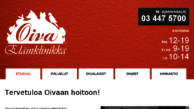What Oivaelainklinikka.fi website looked like in 2018 (6 years ago)