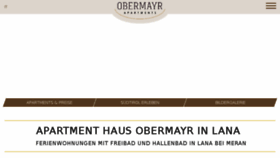 What Obermayr.it website looked like in 2018 (6 years ago)