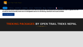 What Opentrailtreks.com website looked like in 2018 (6 years ago)