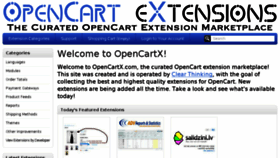 What Opencartx.net website looked like in 2018 (6 years ago)