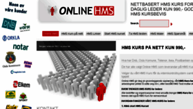 What Onlinehms.no website looked like in 2018 (6 years ago)