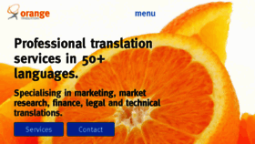 What Orangetranslations.com website looked like in 2018 (6 years ago)