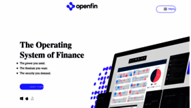 What Openfin.co website looked like in 2018 (6 years ago)