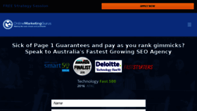What Omgseosydney.com.au website looked like in 2018 (6 years ago)