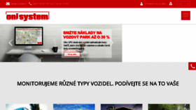 What Onisystem.cz website looked like in 2018 (6 years ago)