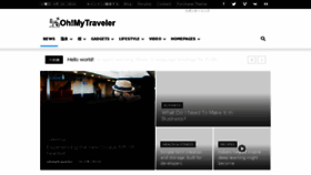 What Ohmytraveler.com website looked like in 2018 (6 years ago)