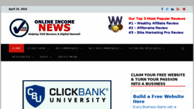 What Onlineincomenews.com website looked like in 2018 (6 years ago)