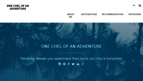 What Onechelofanadventure.com website looked like in 2018 (6 years ago)