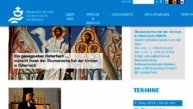 What Oekumene.at website looked like in 2018 (8 years ago)