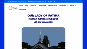 What Ourladyoffatimapw.org website looked like in 2018 (7 years ago)