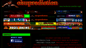 What Okuprediction.net website looked like in 2018 (5 years ago)