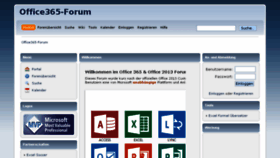 What Office365-forum.de website looked like in 2018 (6 years ago)