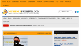 What Offshorepremium.com website looked like in 2018 (6 years ago)