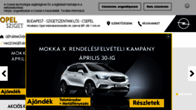 What Opelsziget.hu website looked like in 2018 (6 years ago)