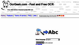 What Ocrgeek.com website looked like in 2018 (6 years ago)