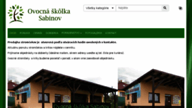 What Ovocnaskolkasabinov.sk website looked like in 2018 (6 years ago)