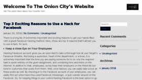 What Onioncity.com website looked like in 2018 (6 years ago)