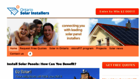 What Ontario-solar-installers.ca website looked like in 2018 (6 years ago)