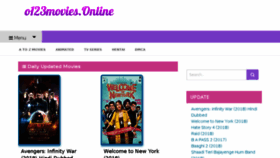 What O123movies.online website looked like in 2018 (7 years ago)