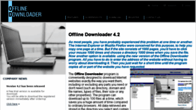 What Offlinedownloader.com website looked like in 2018 (6 years ago)