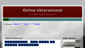 What Online-uttarakhand.com website looked like in 2018 (6 years ago)