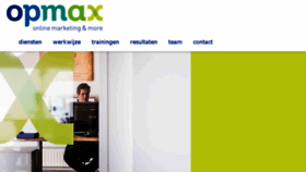 What Opmax.nl website looked like in 2018 (6 years ago)