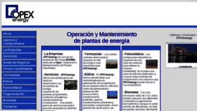 What Opex-energy.com website looked like in 2018 (6 years ago)