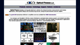 What Opticalfinesse.com website looked like in 2018 (6 years ago)
