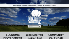 What Oaklandtnchamber.com website looked like in 2018 (6 years ago)