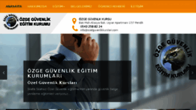 What Ozelguvenlikkurslari.com website looked like in 2018 (7 years ago)