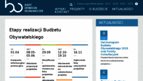 What Obywatelskibb.pl website looked like in 2018 (6 years ago)