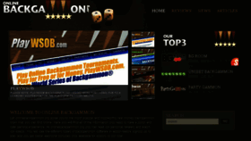 What Onlinebackgammon.org website looked like in 2018 (6 years ago)