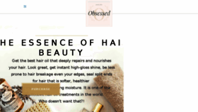 What Obsessedhairoil.com website looked like in 2018 (6 years ago)