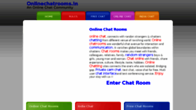 What Onlinechatrooms.in website looked like in 2018 (5 years ago)