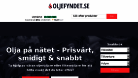 What Oljefyndet.se website looked like in 2018 (5 years ago)