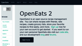 What Openeats.org website looked like in 2018 (6 years ago)