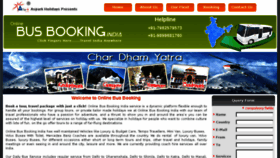 What Onlinebusbookingindia.com website looked like in 2018 (5 years ago)