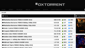 What Oxtorrent.cc website looked like in 2018 (5 years ago)