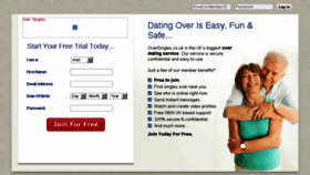 What Over60singles.co.uk website looked like in 2018 (7 years ago)