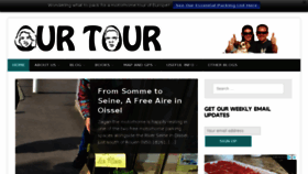 What Ourtour.co.uk website looked like in 2018 (6 years ago)