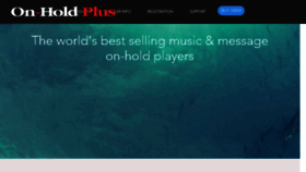 What Onholdplus.com website looked like in 2018 (6 years ago)