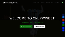 What Onlywinbet.com website looked like in 2018 (6 years ago)