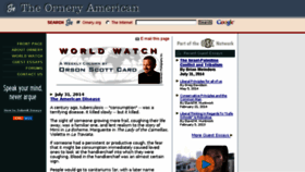 What Ornery.com website looked like in 2018 (7 years ago)