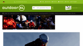 What Outdoorxl.de website looked like in 2018 (6 years ago)
